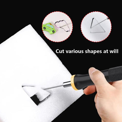 Electric Foam Cutter With Hot Wire Styrofoam Pen For Detailed Carving And Sculpting High Temp 450 C Fast Preheat cutting shapes in foam.