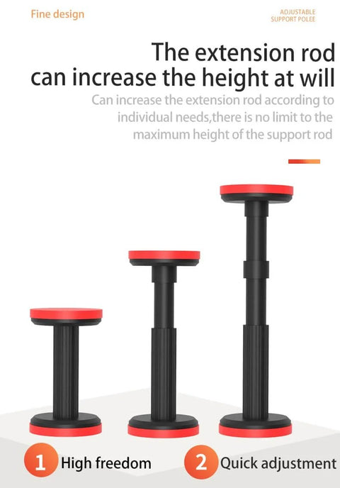 Adjustable Cabinet Support Poles For Upper Cabinet Installation And Sink Support Extends 7.1 To 17.3 Inches Heavy Duty Undermount Sink Stand System 440 Lb Capacity 2 Pack Easy DIY Install Sturdy Third Hand Tool shown with extension.