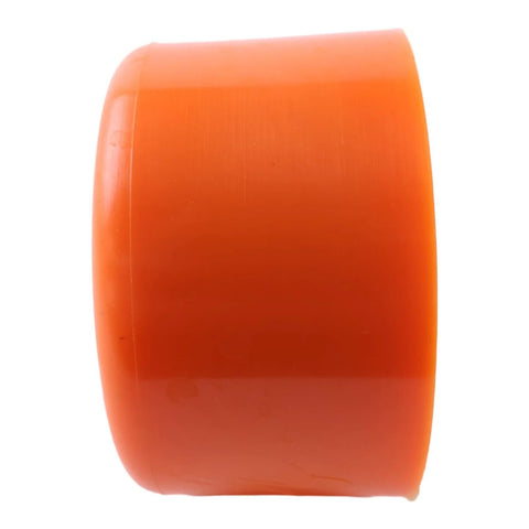 Side view of 2.55 Inch Diameter Scissor Bumper for Skyjack SJIII Series Lifts, orange, showing thickness and rounded edges.