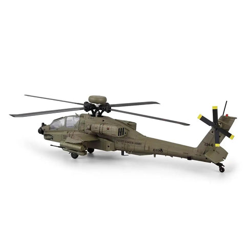 RC Helicopter Flybarless 6CH With Optical Flow Positioning And Brushless Motor Altitude Hold One Key Inverted Flight AH 64D side view