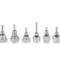 Pro Grade Watch Repair Push Button Tool Kit With 24 Pieces In 12 Types for watchmakers shown in stainless steel