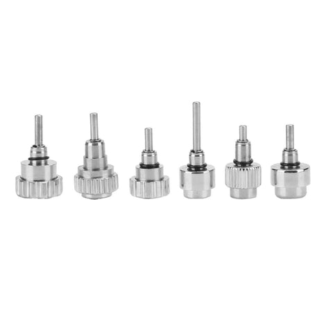 Pro Grade Watch Repair Push Button Tool Kit With 24 Pieces In 12 Types for watchmakers shown in stainless steel