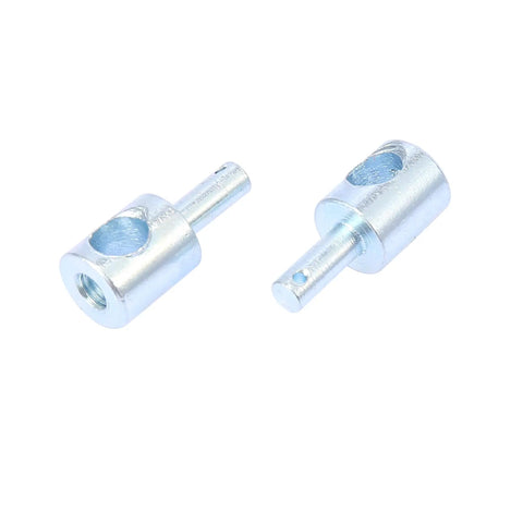 Dual Carburetor Linkage Set With Hardware For Barry Grant Carbs, Adjustable Length Connects Inline Dual Carbs, silver linkage hardware