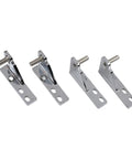 Commercial Refrigerator Hinges 4 Pack Zinc Alloy Wheelbase 35mm Door Replacement for USTAR and GRISTA Kitchen Fridges shown in a set