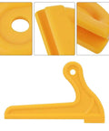 Close-up of Two Pack V Push Sticks For Table Saw Large V Type Design For Extra Control And Safety Woodworking Push Sticks in yellow