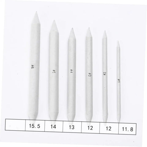 Two Piece Set Of Pro Drawing Stumps For Sketching And Blending, various sizes of paper stumps for graphite and pastel.