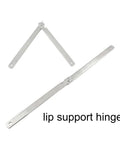 Hardwearing Stainless Steel Lid Support Hinges 2 Pack Soft Close Rotatable Folding Lid Stay for Drop Front Cabinets and Cupboards