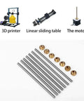 Beefy Heavy Duty T20 Leadscrew With 20mm Diameter Brass Nut Length From 100mm To 1000mm CNC And 3D Printing Ready Standard T20 Mount 8mm Lead 4 Start Smooth Precise Motion For DIY Machining, T20 leadscrew set with brass nuts for 3D printer and CNC linear motion