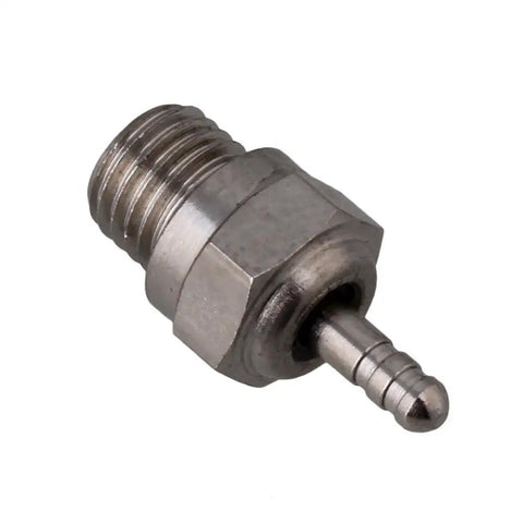 Close-up of a stainless steel thermal glow plug from the Stainless Steel Thermal Glow Plug Replacement Set for HSP N3 15 to 28 Nitro Engines.