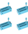Universal ZIF 16 Pin IC Socket Narrow 4 Pack For DIP ICs And Microcontrollers Test Socket Compatible With Breadboards