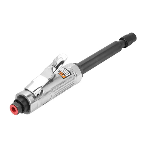 Premium High Speed Air Angle Die Grinder Featuring Compact Pneumatic Design And Kickass Precision Metal Cutting For Heavy Duty DIY Or Pro Shop Work With Low Noise Airflow And Smooth Ergonomic Handles For Rock Solid Control, showcasing the pneumatic design and grip.