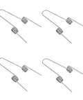 Topperfun 4pcs Stainless Steel Garbage Bin Lid Replacement Springs Dual Coil Torsion Kit For Flip Top Repair, four springs