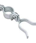 Chain Link Gate Latch 1-3/8 Inch For Fence Posts Spaced 1.8 To 3.4 Inches, Galvanized Farm Fence Lock, Fork Latch Design