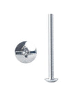 Rock Solid Zinc Plated Steel Machine Screws 8 32 X 1 75 Inch Truss Head Fasteners for Cabinet Knob and Pull Drawer Hardware, detailed view of screw head and threaded shaft.