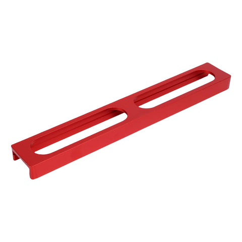 Red positioning block for Three Quarter Inch Aluminum Bench Dog Set For 19mm MFT Table Holes With Non Slip Pad and Pro Grade Stops