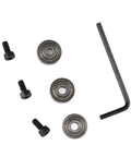 Heavy Duty Steel Bearing Kit For Milling Cutter Head Three Upper Dust Proof Bearings With Metal Guards Includes Installation Screws And Hex Wrench Durable Milling Hardware shown