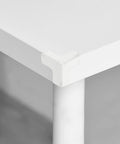 Thickened PVC Corner Guards Set For Furniture And Cabinets, transparent protector on table edge showcasing safety feature.