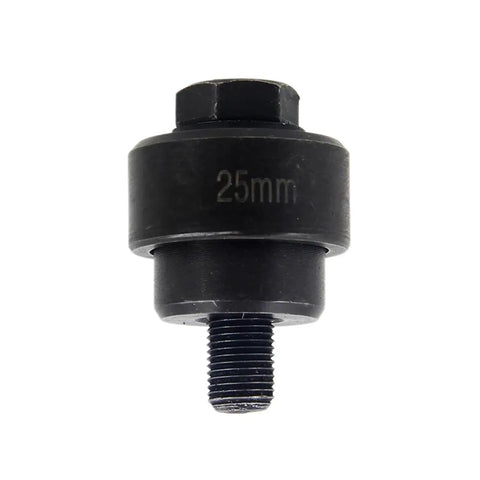 Pro Grade Heavy Duty Sheet Metal Punch Kit 25mm Manual Knockout Die, shown with 25mm label, durable steel construction.