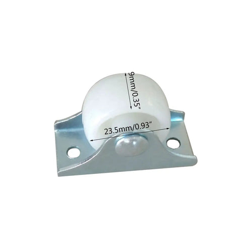 Ultra Smooth Mute Replacement Furniture Caster Wheels Set, 25mm Diameter, 1.6x0.66 Top Plate, 32mm Hole Center, swivel caster