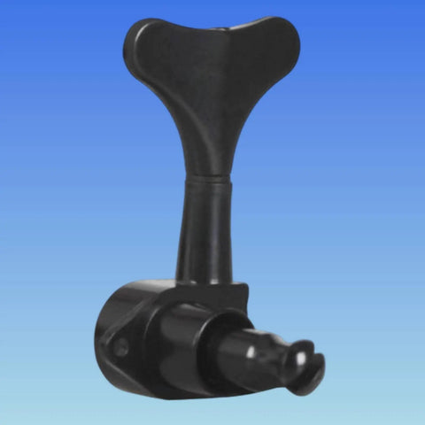 Get Your Bass Guitars Tuned Smooth As Butter With This 4 Piece Set Of Black Metal Tuning Machines Featuring Closed Gear Housing. Single black metal tuning peg with a sturdy design.