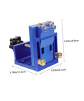 Pocket Hole Jig Kit For Precise Drilling And Easy Furniture Assembly, side view, durable aluminum alloy with quick clamp