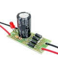 Three Pack AC DC Converter Kit 6V 12V 24V To 12V 6V Full Bridge Rectifier Filter Power Supply Module with capacitors and wires