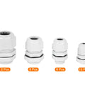 33 Pcs Cable Gland Kit 1/4 Inch To 3/4 Inch No Nonsense Durable Adjustable Cable Connectors Waterproof Tight Conduit Fittings.
