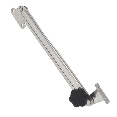 Marine Hatch Lid Stay Adjuster Stainless Steel 316 Onboard Adjustable 8 to 14 Inch Length, showing locking knob detail.