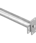 Concealed Tubular Door Closer Auto Soft Close For Fire Rated Doors Up To 50kg Silver Non Handed With Screws Hidden Mount