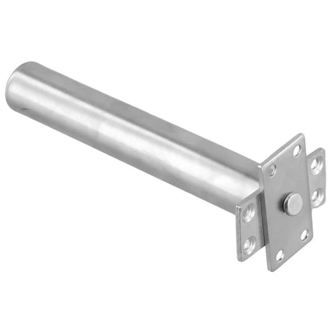 Concealed Tubular Door Closer Auto Soft Close For Fire Rated Doors Up To 50kg Silver Non Handed With Screws Hidden Mount