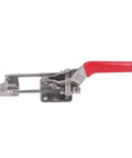 Beefy Stainless Steel Toggle Clamp With Plastic Handle And Adjustable Opening Delivers 900 Kg Clamping Force For Heavy Duty Mechanical Tasks