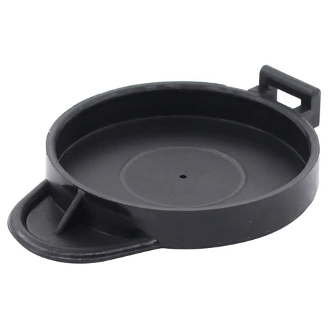 Close-up of black washer fluid reservoir cap for Toyota Camry 1994 to 2006, Tacoma 1995 to 2004, Avalon 1995 to 2012, ES300 1994 to 1996.