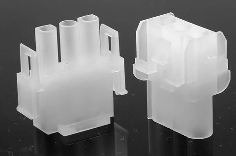 Three Pin Wire Connector Kit With Latch Lock MLX Style 14-20 AWG 2.13mm Diameter Includes Three Male And Three Female 3 Pin Connectors Plus Ten Male And Ten Female Terminals Built Boss Grade For DIY Auto And Electronics Wiring, white plastic housings