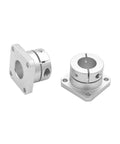 Round And Square Compact Flanged Mount Type Cast With Slit Shaft Supports For Linear Motion Automation Components Aluminum Sizes 8 10 12 DXZSA