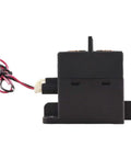 Heavy Duty High Voltage DC Contactor Built Tough With Ceramic Seals Goes Hard Against Heat While Running Like Butter For ESS EV Chargers Solar And Grid Jobs Using 24V Coil UL Listed view from side showing wiring connections.