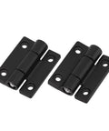 Robust Zinc Alloy Adjustable Torque Damping Hinges For Cabinets Doors Windows And Industrial Equipment With 360 Degree Rotation Thickened Design 45 By 35 Millimeters Black FABULETTA 2 Pieces