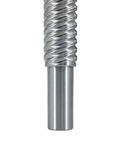 Super Smooth 20mm Lead Ball Screw Kit With DSG2020 Nut Housing For CNC XYZ Routers Built For Heavy Duty Precision And Fast Axis Moves To Level Up Your Machining Game, close-up threaded steel shaft