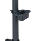 Tough As Nails Heavy Duty Bench Grinder Pedestal Stand with adjustable steel column and built-in water pot.