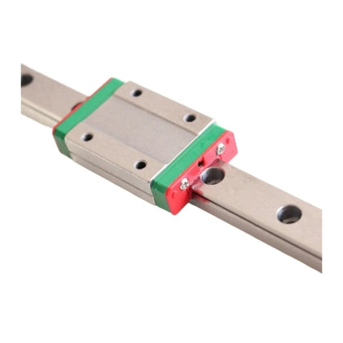 Kick Your 3D Printer Up A Notch With This High Precision Linear Guide Rail Kit Featuring Four Pcs Of Mgn9 Guides And Matching Mgn9h Sliders For Smooth, Frictionless Motion Across 400Mm Tracks., MGN9 rail with slider block close-up