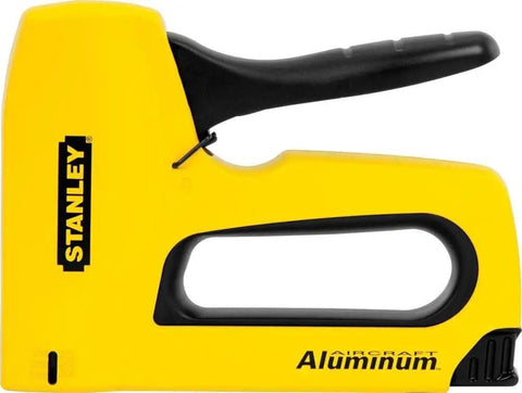 Heavy Duty Stapler With Easy Squeeze Handle, Anti Jam Mechanism, Aircraft Aluminum Housing, High Visibility Yellow