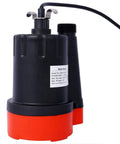 Heavy Lift Submersible Sump Pump Built With A Rock Solid Quarter Horsepower Motor And Ten Foot Cord on display.