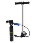 Compact Scuba Tank 3.0 Cu Ft 3000 PSI With 4500 PSI High Pressure Pump Dive Kit Portable Air System