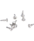 Self Drilling Screws With Round Washer Head In 304 Stainless Steel For Wood And Metal Quick Installation, Rust Resistant M4.8x19 Fasteners Kit