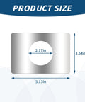 Product size dimensions of 4 Piece Stainless Steel Door Reinforcement Plates Set For Covering Damaged Holes And Fixing Loose Locks Backplate