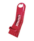 Ultimate 7 09 Inch Drywall Panel Lifter Tool With Integrated Edge Rasp File For Smooth Installation And Heavy Duty Alloy Steel Construction That Helps You Nail The Job Like A Pro Builder, featuring a red ergonomic handle.
