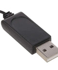 USB LiPo Battery Charger Cable For XT1 RC Drone Quadcopter FPV Parts with black casing and USB connector