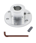 Aluminum Alloy Flange Coupling 15 mm Inner Diameter With Locking Key Slot For Motor To Wheel Shaft Connection In RC Model DIY Projects