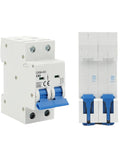 Heavy Duty 2P DC MCB Circuit Breaker 6KA 500V Battery Main Switch featuring premium flame resistant housing and dual switches.