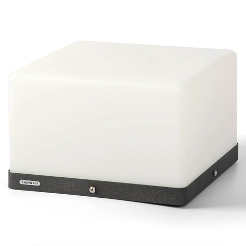 Chill Out In Style With These Modern Warm Led Post Cap Lights That Deliver Luxury Waterproof Vibes, shown in a square design with white body.