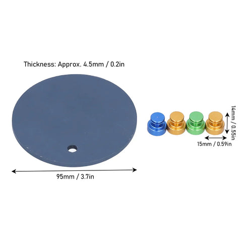 Magnetic Welding Bracket Set Soldering Holder for Circuit Boards With Four Magnetic Brackets and No Slip Clips, 95mm plate